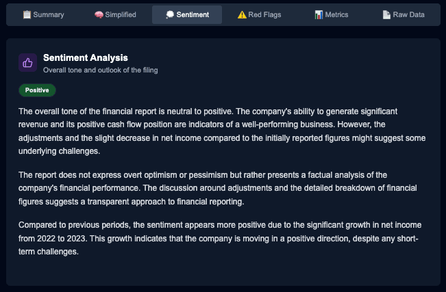 Quarterly Snapshot summaries